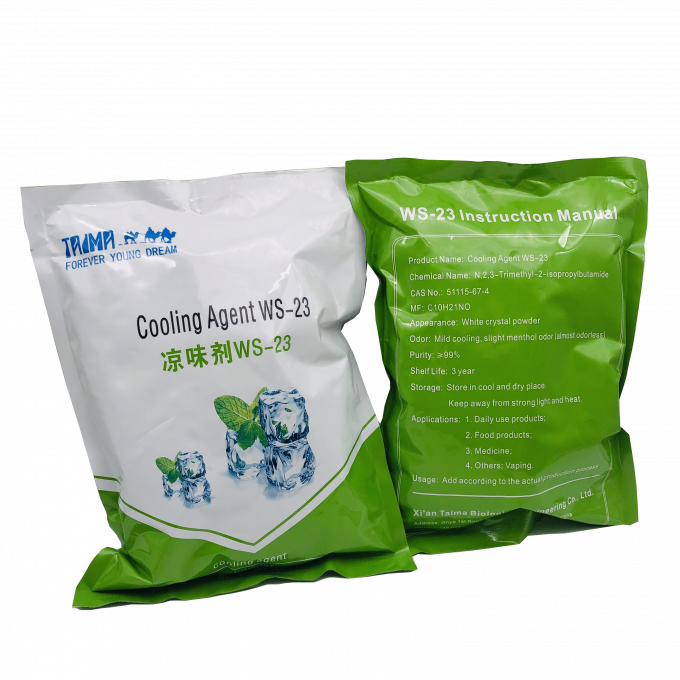 White Powdered WS23 Cooling Agent 99.0% Purity Odorless 1
