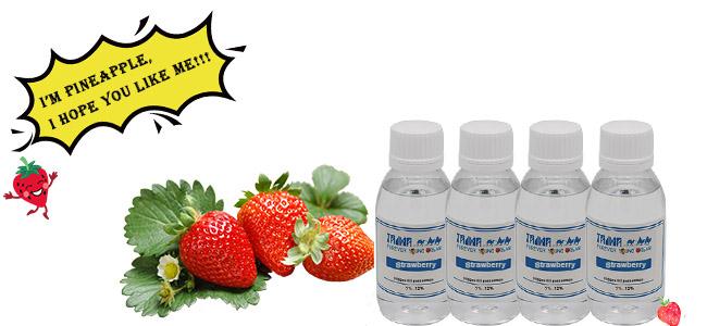 Strawberry E Cigarette Liquid Flavors Concentrates , E-Liquid Used Essence Flavor 0