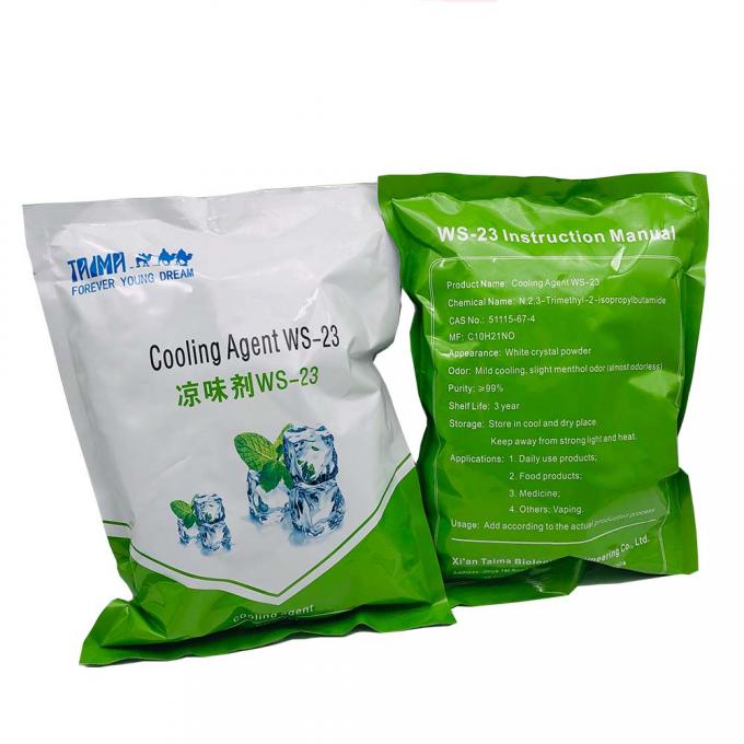Popular WS-23 Cooling Agent White Crystal Powder Long Lasting Refreshing Effect 1