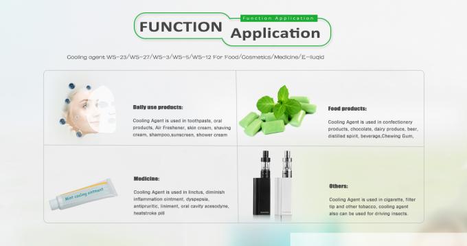 Pharmaceutical Grade WS-23 Cooling Agent Menthol Crystal Powder For Toothpaste 1