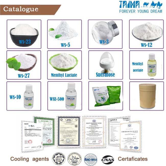 Long Lasting Natural Cooling Agents CAS 39711-79-0 Interteck Certification 1