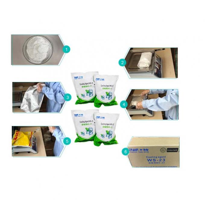 White Cooling Agent Powder Ws23 Food Grade Additive For Making Chewing Gum 3