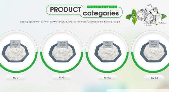 White Crystalline Cooling Agent Powder Ws27 Cooling Agent 100% Food Grade 0