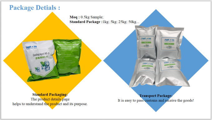 Food Grade Koolada Ws-27 Cooling Agent Ws27 Cooler CAS 51115-70-9 2
