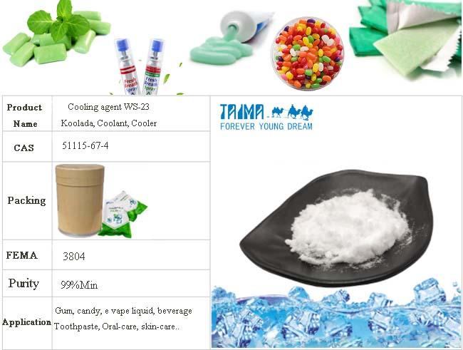 Additive C10H21NO WS-23 Candy Cooling Agent Powder 0