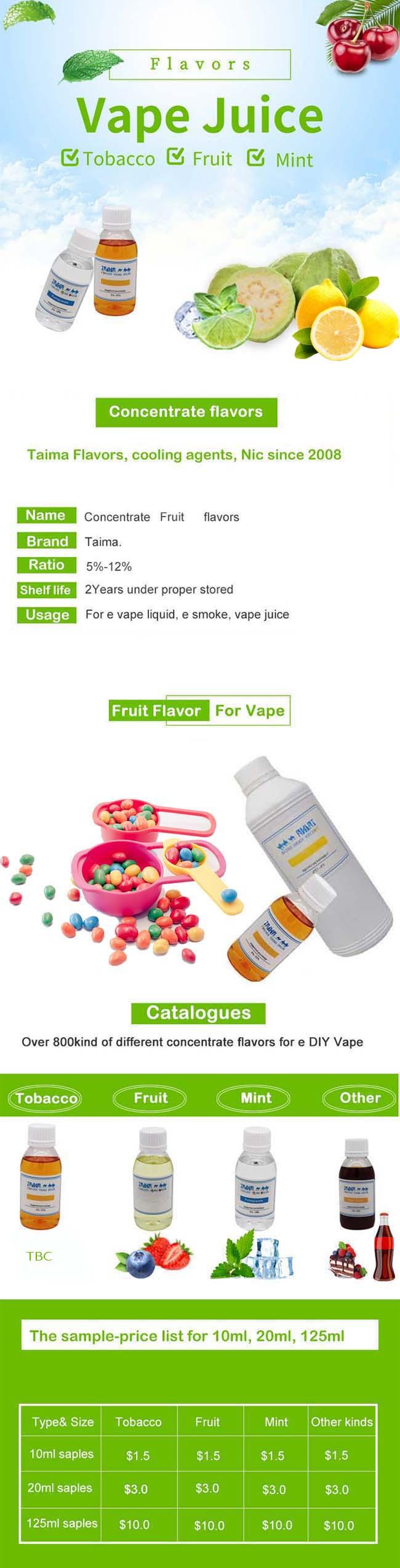 Liquid 125ml Bottle Fruit Vape Juice Flavors Vg Based Flavor Concentrate 0