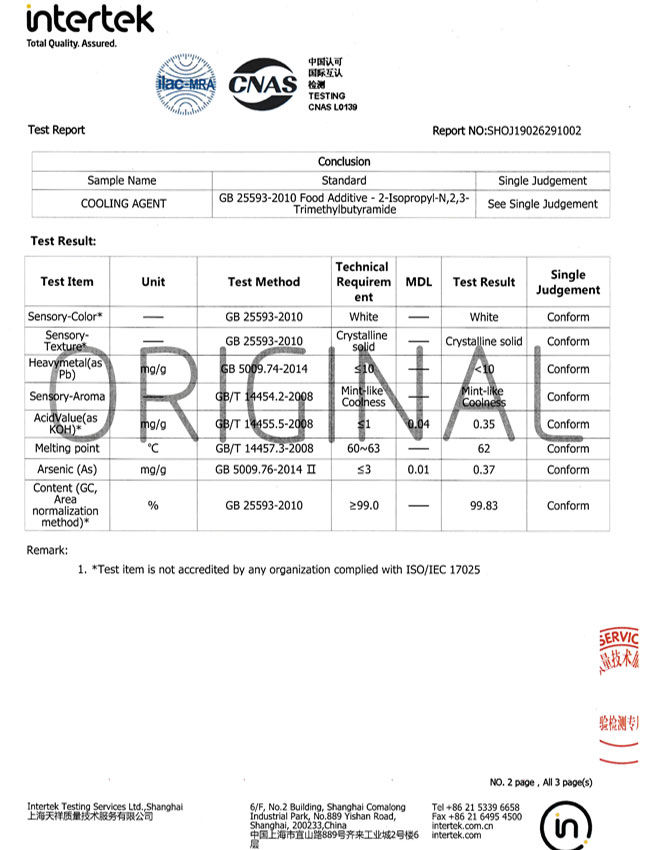 WS23 Concentrate Koolada Powder CAS 51115-67-4 99% Purity 2