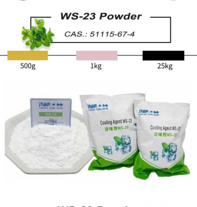 Non Peppermint Food Additives Cooling Agent Ws 23 For Fruit Candy 2