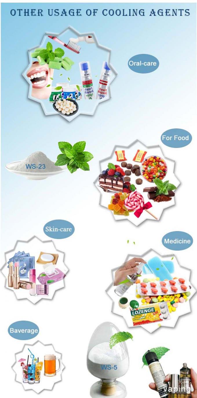 Beverage Food Grade Cooling Agent Powder HPLC 99% Purity 1