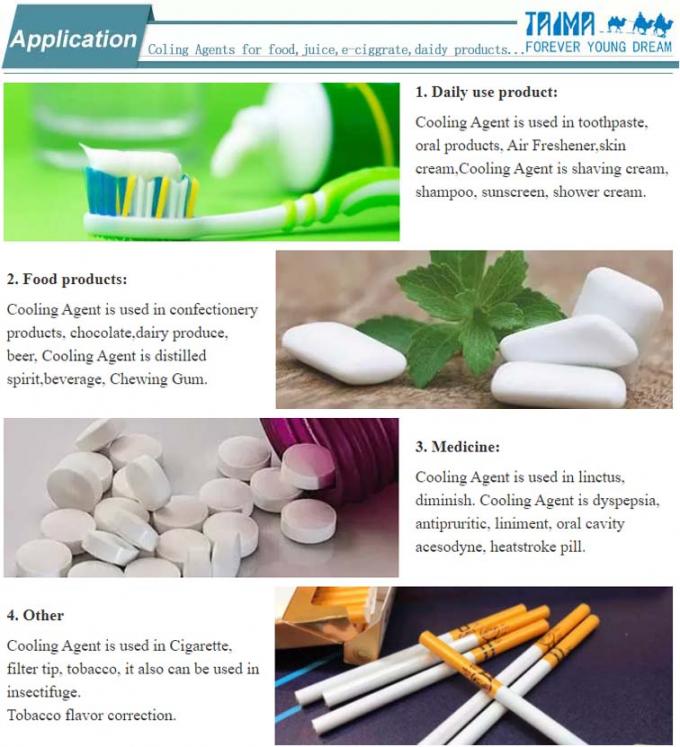 Food Koolada Ws 23 Cooling Agent Powder For Candy Mint Gum CAS 51115-67-4 2