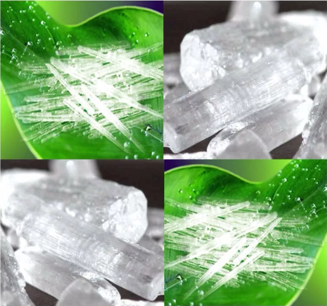 3ppm Colourless Crystals Menthol Cooling Agent Food Grade 99% DL CAS 89-78-1 0