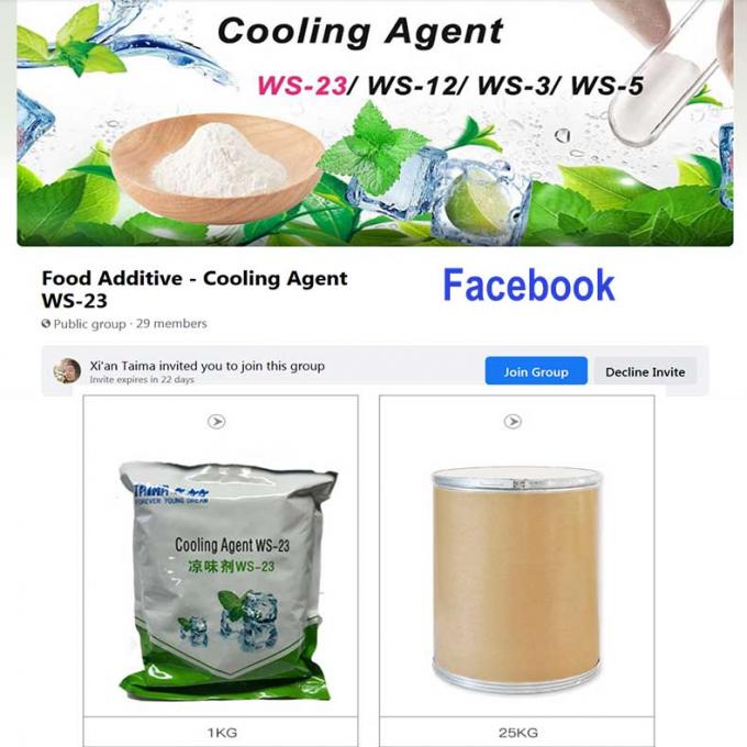 WS-27 Food Grade Additives Cooling Perfuming Agent Powder Menthol Odor 2