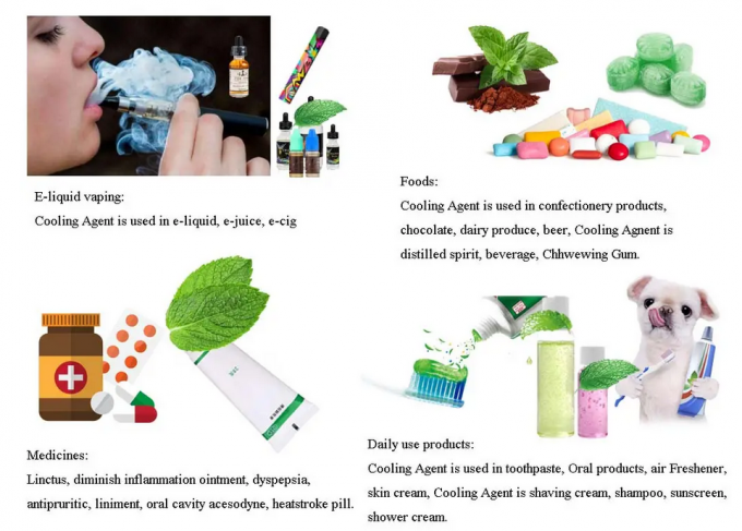 Food Grade WS-23 Cooling Agent Plant Extract Powder For Drinks 1