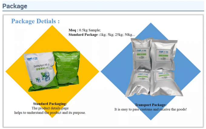 Flavor Additive Ws-23 Cooling Agent Powder For Skin Refreshing C10H21NO 2