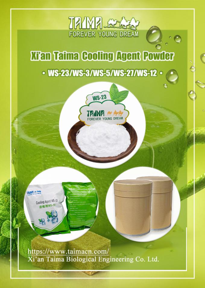 Cooling Agent WS-23 XIAN TAIMA High Quality Food Grade Cooling Agent Powder Hot Selling for Food Beverage E Liquid Vape Juice 3