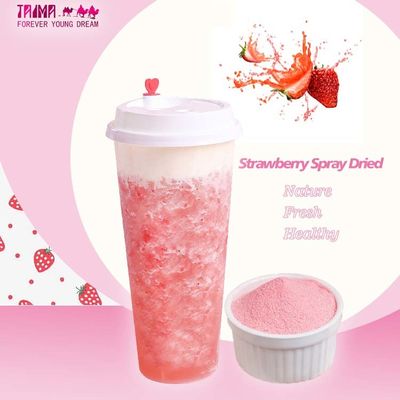 China Strawberry Powder Spray-dried Powder Nature Pomegranate DRIED STRAWBERRY POWDER For Beverage For Baking