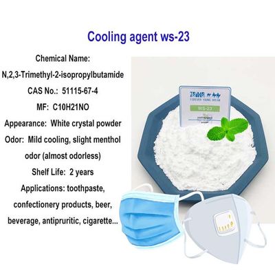 buy White Crystal Ws-23 Cooling Agent Cas 51115-67-4 Food Grade For Medicine / Soap online manufacturer